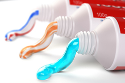 A selection of toothpaste